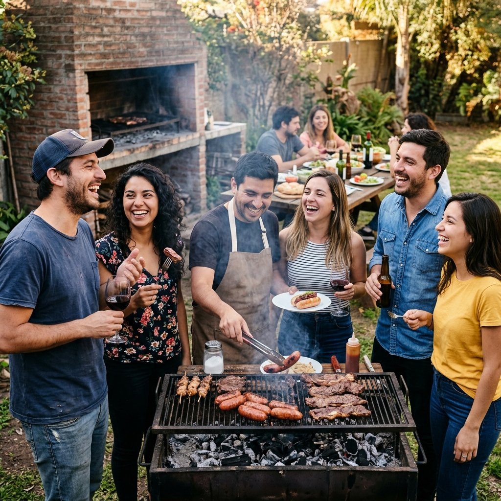 Asado con amigos